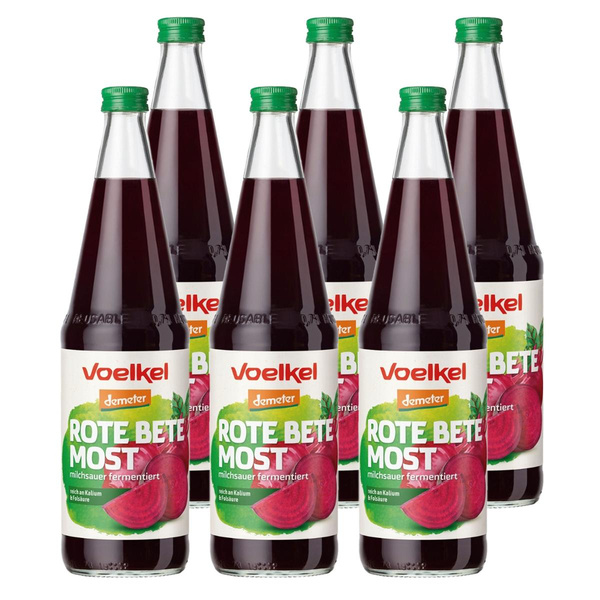Produktfoto zu Kiste Voelkel Rote-Bete-Most 6x0,7L