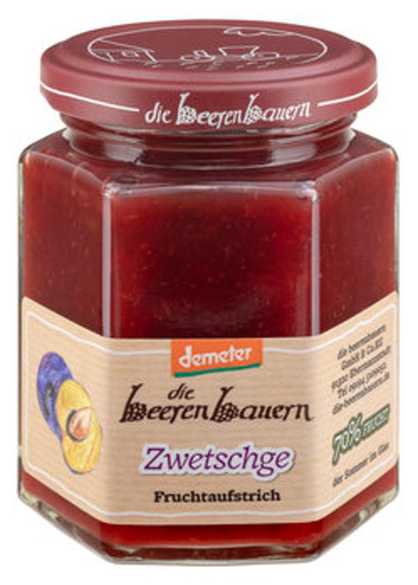 Produktfoto zu Die Beerenbauern Zwetschge Fruchtaufstrich 200g