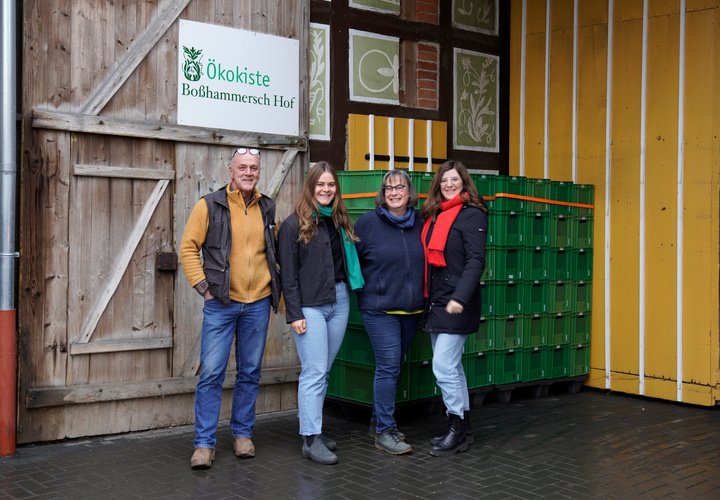 Charly, Ruth, Brita und Marie-Luise Ökokiste Boßhammersch Hof