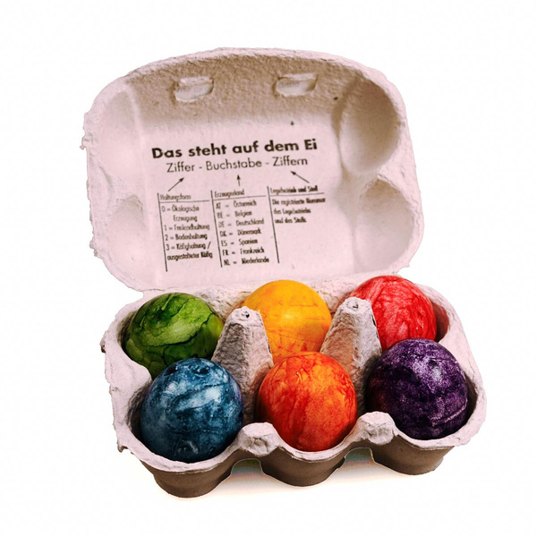 Produktfoto zu 6 bunte Eier