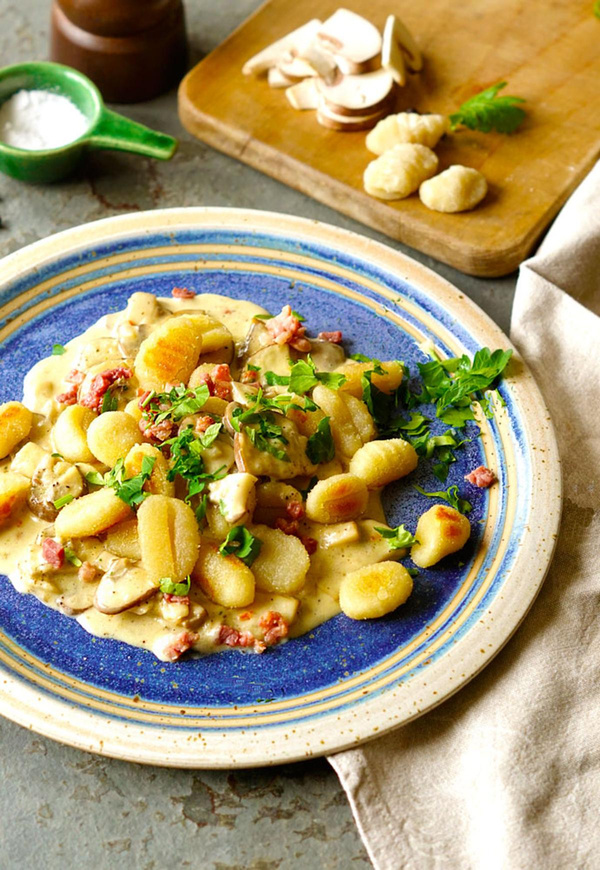 Produktfoto zu Gnocchi in Pilzrahmsauce (3 P.)