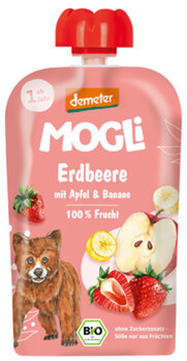 Produktfoto zu Quetschie Apfel Banane Erdbeere 100g