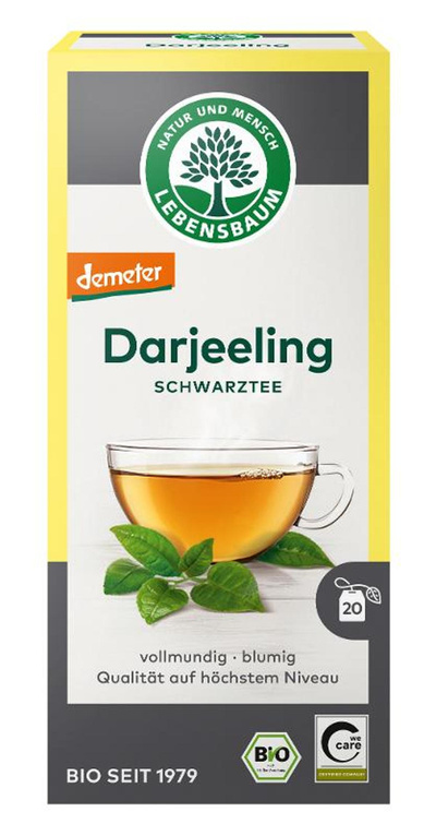 Produktfoto zu Lebensbaum Darjeeling Ambootia Schwarztee 20x2g