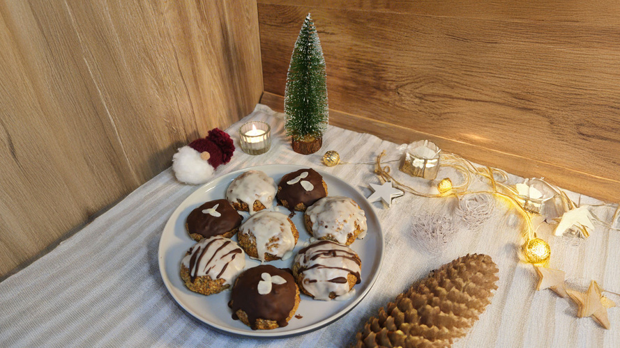 Rezeptbild für Elisenlebkuchen mit Haferkeksen