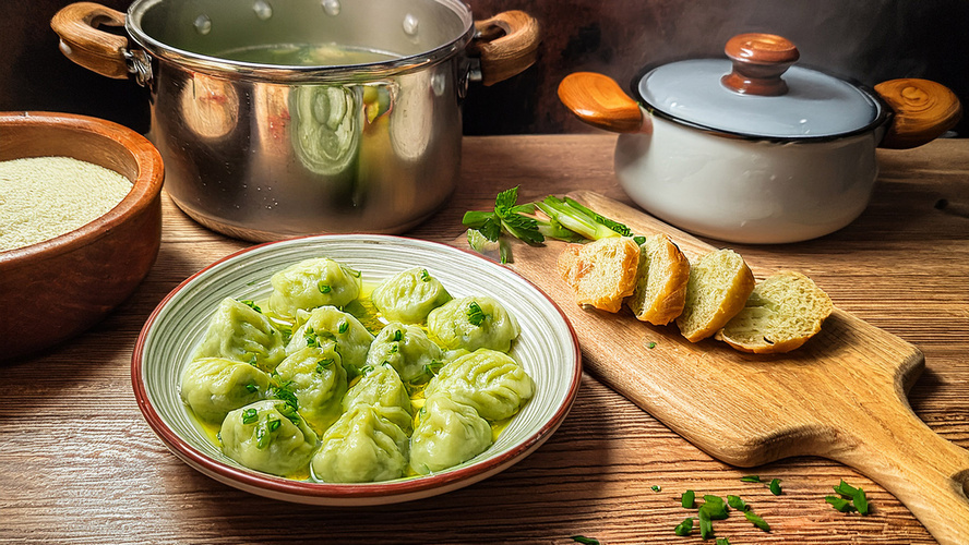 Rezeptbild für Bärlauchknödel mit Schichtkäse