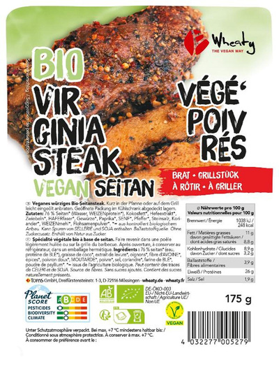 Produktfoto zu Wheaty Virginia Steak 175g