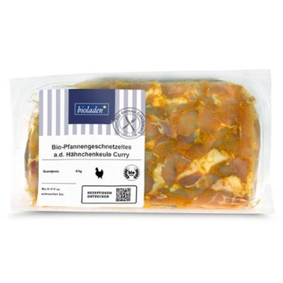 Produktfoto zu Bioladen* Pfannengeschnetzeltes Hähnchen Curry ca. 300g