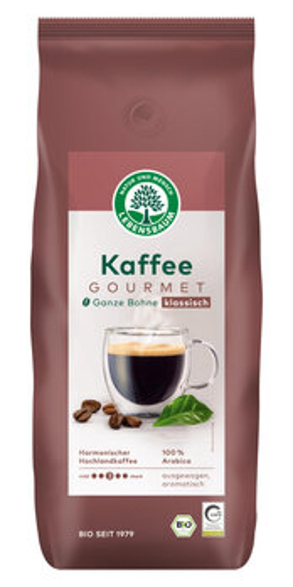 Produktfoto zu Lebensbaum Gourmet Kaffee klassische Bohne 1kg