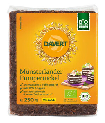 Produktfoto zu Davert Pumpernickel 250g