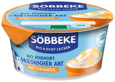 Produktfoto zu Söbbeke Joghurt griechischer Art auf Orange 150g