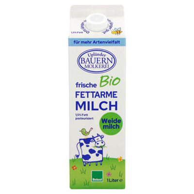 Produktfoto zu Upländer Milch Tüte 1,5% 1L