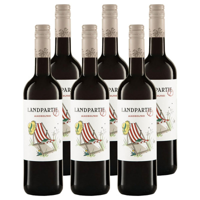 Produktfoto zu Kiste LANDPARTY rot alkoholfrei 6x0,75L