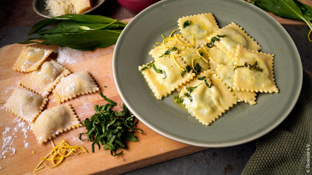 Rezeptbild für Bärlauch Ravioli