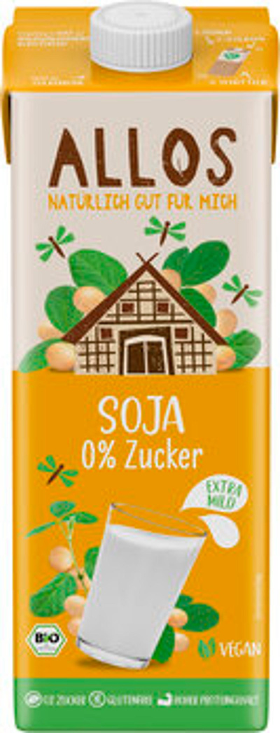 Produktfoto zu Allos Soja Drink 0% Zucker 1l