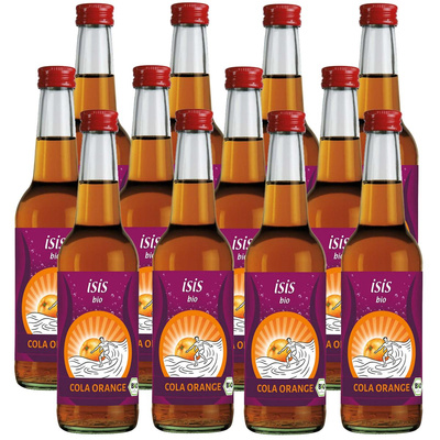 Produktfoto zu Kiste isis Cola - Orange 12x0,33L