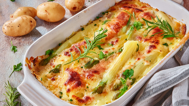 Rezeptbild für Spargelauflauf