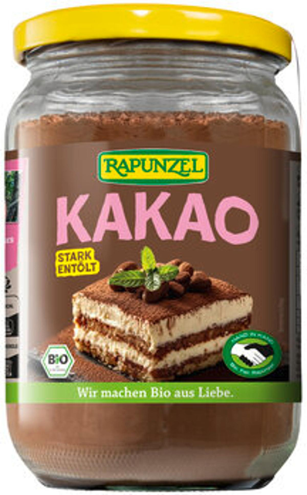 Produktfoto zu Rapunzel Kakaopulver stark entölt, HIH 250g