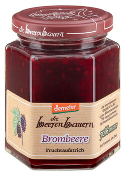 Produktfoto zu Die Beerenbauern Brombeer-Fruchtaufstrich 200g