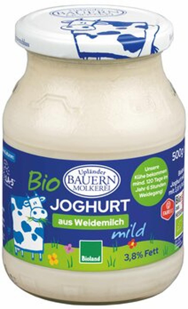 Produktfoto zu Upländer Naturjoghurt mild 3,7%  500g
