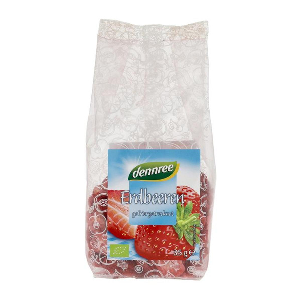 Produktfoto zu dennree Erdbeeren, gefriergetrocknet 35g