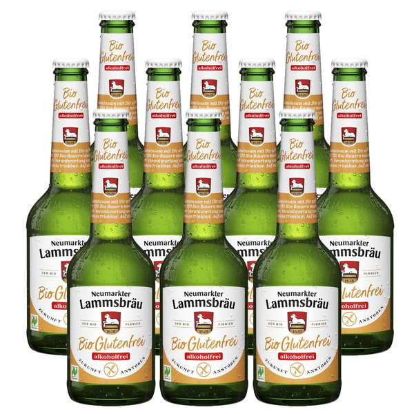 Produktfoto zu Kiste Lammsbräu Gluten- und alkoholfrei 10x0.33L
