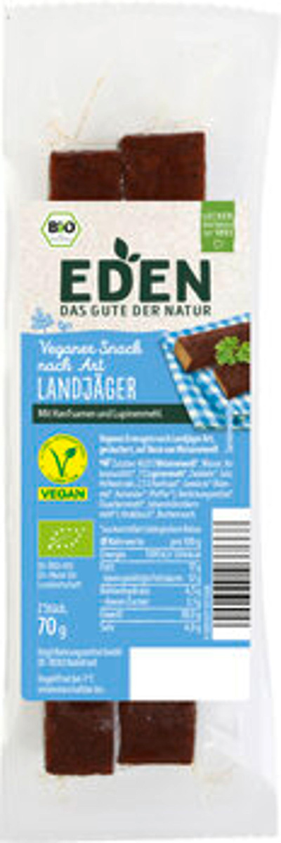 Produktfoto zu Eden veganer Snack Landjäger Art 70g