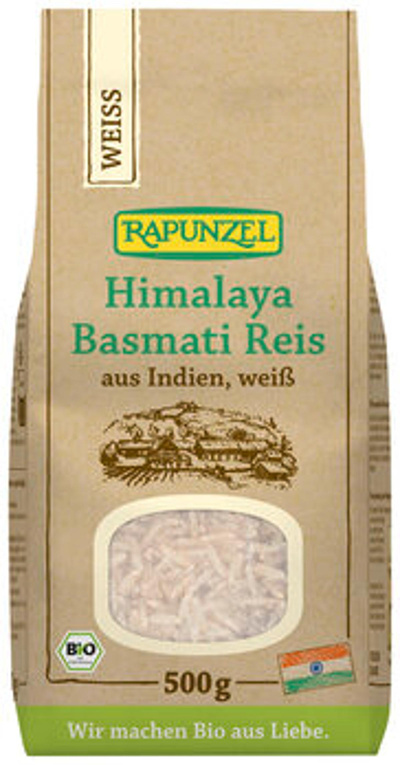 Produktfoto zu Rapunzel Himalaya Basmati Reis weiß 500g