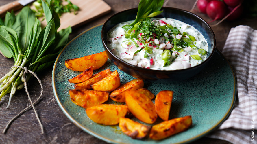 Rezeptbild für Frühlingsquark mit Wedges