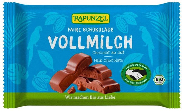 Produktfoto zu Rapunzel Vollmilch Schokolade 100g