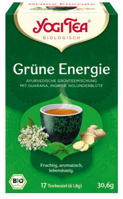 Produktfoto zu Yogi Tea Grüne Energie Tee