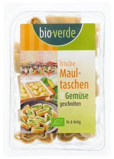 Produktfoto zu bioverde Maultaschen geschnitten  mit Gemüsefüllung 250g