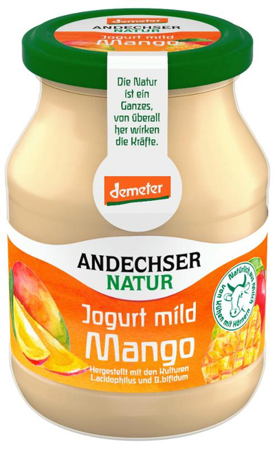 Produktfoto zu Andechser Joghurt Mango 500g