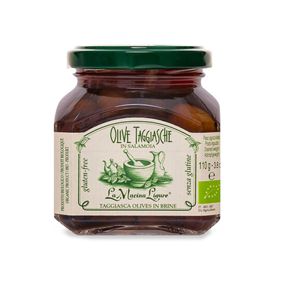 Produktfoto zu La Macina Ligure Oliven mit Stein in Lake Taggiasche 180g