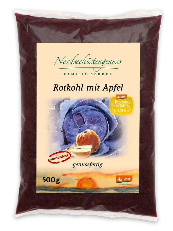 Produktfoto zu Rotkohl mit Apfel 500g Nordseeküstengenuss