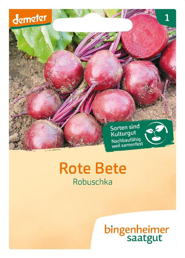 Produktfoto zu Bingenheimer Saatgut Rote Bete Robuschka Samen
