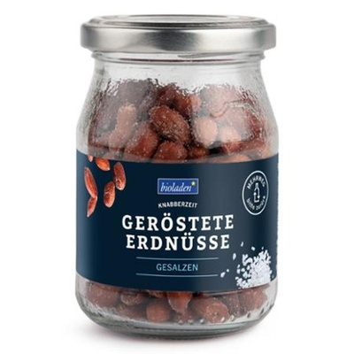Produktfoto zu Bioladen* geröstete Erdnüsse gesalzen 140g