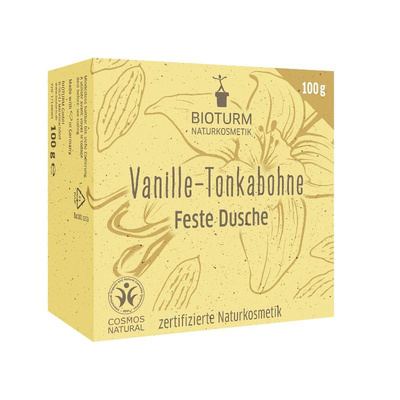 Produktfoto zu Bioturm Feste Dusche Vanille-Tonkabohne 100g