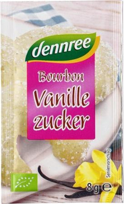 Produktfoto zu dennree Bourbon-Vanillezucker 4x8g