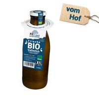 Frische Bio-Vollmilch mind. 3,5%, kuhgebundene Kälberaufzucht