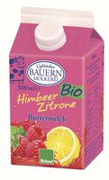 Fruchtbuttermilch Himbeer-Zitrone
