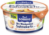 Bio-Weidemilch Sahnekefir mild auf Pfirsich-Maracuja 10 % Fett 150g Becher